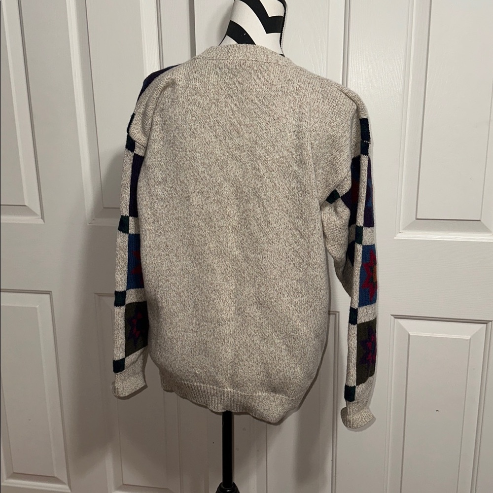 Charter Club Men's Quilt Pattern Crewneck Sweater - Picture 2 of 4